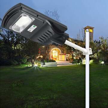 30W LED Solar Light Radar PIR Induction Outdoor Street Wall Lamp + Remote Control