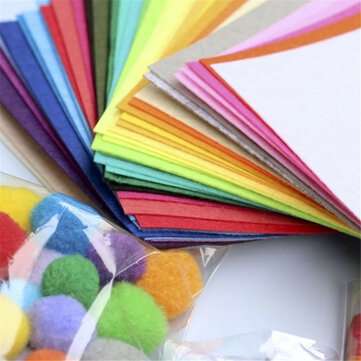 30x30cm Non Woven Felt Fabric Polyester Cloth Felt Fabric DIY Bundle for Sewing... (QUANTITY: 40PCS)