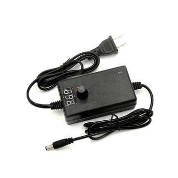 3-12V 3A Adjustable Power Adapter Stepless Speed Voltage Regulated Display Power S... (PLUG: USPLUG)