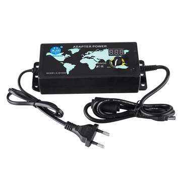 3-12V 10A 120W AC/DC Adapter Adjustable Voltage Switching Power Supply with Digita... (PLUG: EUPLUG)