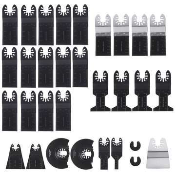 31Pcs Multifunctional Oscillerending Saw Bldes Mixed Blades Multitool Saw Blade Accessories For Fein