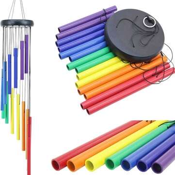 32 Inch Rainbow Wind Chimes Outdoor Amazing Grace Wind Chimes as Memorial Gift
