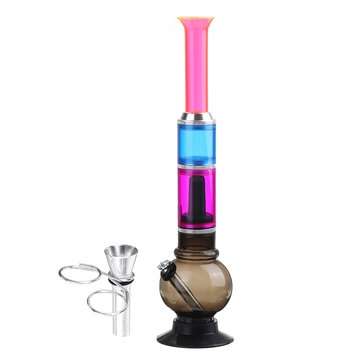 32cm Acrylic Smoking Pipes Tobaccos Pipes Portable and Easy to Clean Water pipe
