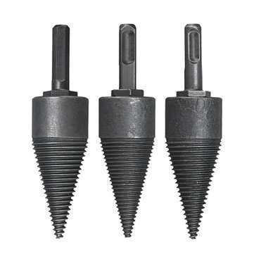 32mm Household Splitter Drill Bit L140mm Square Round Hex Shank Steel Kindling Firew... (SIZE: #001)