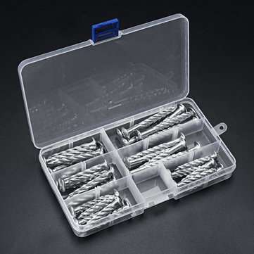 32Pcs Galvanized Threaded Nail Expansion Screw Nails Door Frame and Safety Speed Bump Fixing Pull Bu