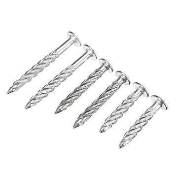 32Pcs Galvanized Threaded Nail Expansion Screw Nails Door Frame and Safety Speed Bump Fixing Pull Bu