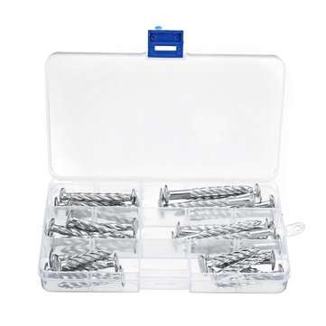 32Pcs Galvanized Threaded Nail Expansion Screw Nails Door Frame and Safety Speed Bump Fixing Pull Bu