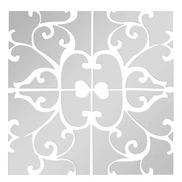 32Pcs/Set Removable 3D Vine Mirror Acrylic Wall Sticker Vinyl Decal Home Room De... (COLOR1: SILVER)