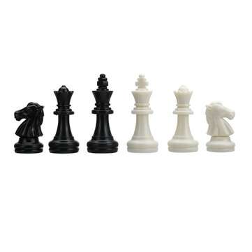 32pcs Plastic Game Chess International Checkerboard  Entertainment Adult Kids Gift Family Travel Boa