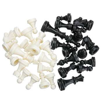 32pcs Plastic Game Chess International Checkerboard  Entertainment Adult Kids Gift Family Travel Boa