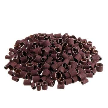 338pcs 1/4 3/8 1/2 Inch Sanding Drum Sleeves Sandpaper Ring Set for 3.175mm Shank Rotary Tool