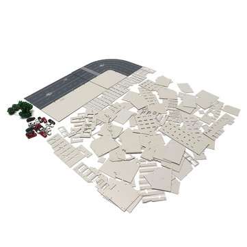 33Pcs 1:144 Battle Damaged Building Outland Model Railway Office Scene For Gundam Gift