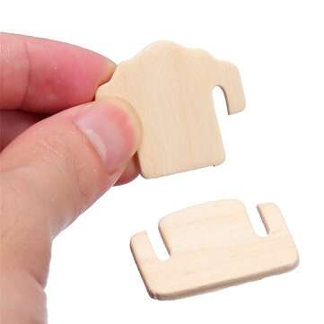 34 Pcs DIY Puzzle Miniature 1:12 Dollhouse Furniture For Dolls Mini 3D Wooden DIY Building Model Edu