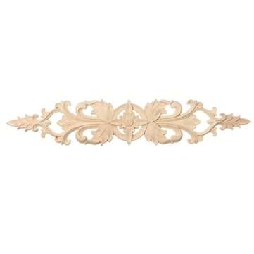 33X6cm Wood Carved Applique Onlay Carpenter Frame Decal Home Furniture Decor