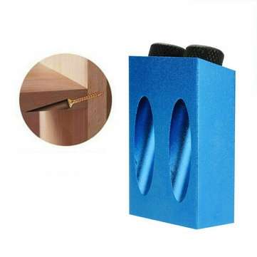 34Pcs Pocket Hole Screw Jig with Dowel Drill Tools Carpenters Wood Joint Sets