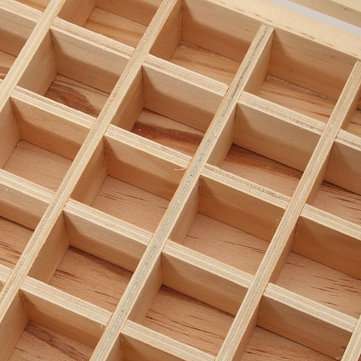 35 Grids Wooden Bottles Box  Container Organizer Storage for Essential Oil Aromatherapy