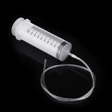 350ml Plastic Syringe with 1m Tubing for Refilling and Measuring Liquids Industrial Glue Applicator