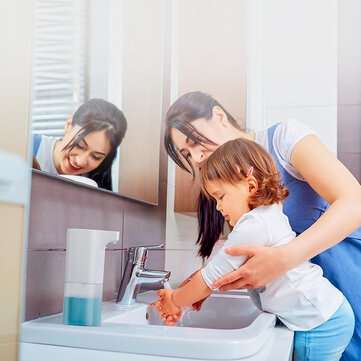 350ml Automatic Soap Dispenser IR Sensor Foam Liquid Dispenser Waterproof Hand Washer Soap Dispenser