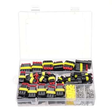 352pcs HID Waterproof Connectors 1/2/3/4 Pin Car Electrical Wire Connector Plug Truck Harness 300V 1