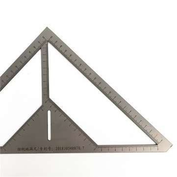 35cm Angle Ruler Metric Aluminum Alloy Triangular Measuring Ruler Woodwork Speed Square Triangle Ang
