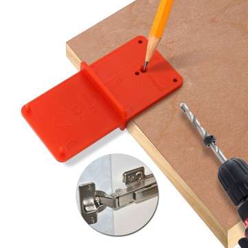 35mm 40mm Hinge Hole Drilling Guide Locator Hole Opener Template Door Cabinets DIY Tool For Woodwork