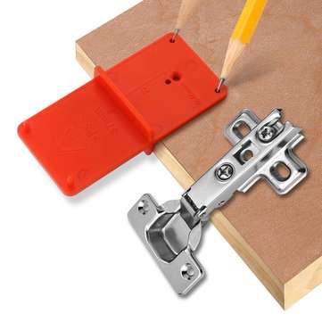 35mm 40mm Hinge Hole Drilling Guide Locator Hole Opener Template Door Cabinets DIY Tool For Woodwork