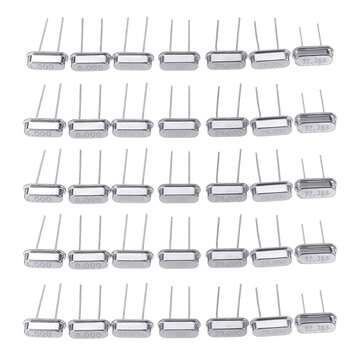 35pcs Crystal Oscillator Electronic Kit Ceramic Quartz Crystals DIP 7 Kinds Each 5pcs 32.768 4 8 12