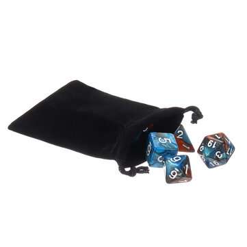 35PCS Metal Polyhedral Dices Set For Dungeons & Dragons Dice Desktop RPG Game