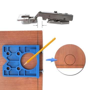 35mm Hinge Jig ABS Plastic Hinge Installation Wood Drill Guide Hinge Hole Boring Furniture Door Cabi