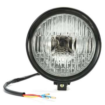 35W 5.75 inch Motorcycle Headlight Headlamp For Bobber Chopper Touring (COLOR.: BLACK)