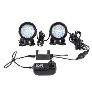 36 LED Waterproof IP68 Underwater Light Fountain Aquarium Pond Pool RGB Spotlight (TYPE.: 2IN1)