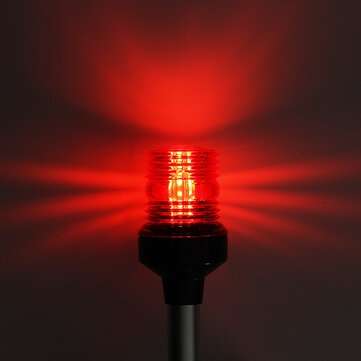 360 4500K LED Navigation Light Yacht Marine Surround Signal Indicat... (INCH: 10INCH | COLOR: RED)