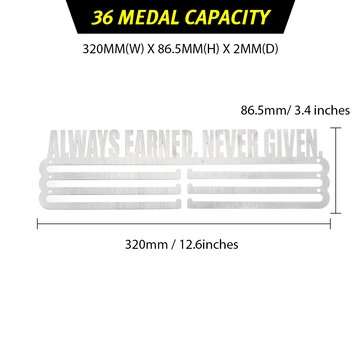 36/60 Medal Hanger For Running Sport Medal Display Rack Decorations Rack Hanging Holder (SIZE: 36)