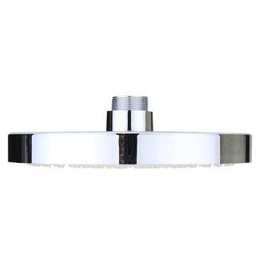 360 Adjustable 8 Inch LED Round Chrome Rain Bathroom Shower Head Rainfall 7 Color Changing Bath