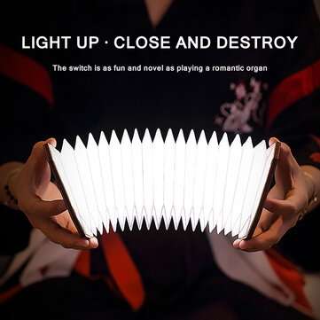 360 Degree Foldable Organic Lamp Portable Retro Lamp USB Rechargeable Wooden Led Lamp For Gift Dormi