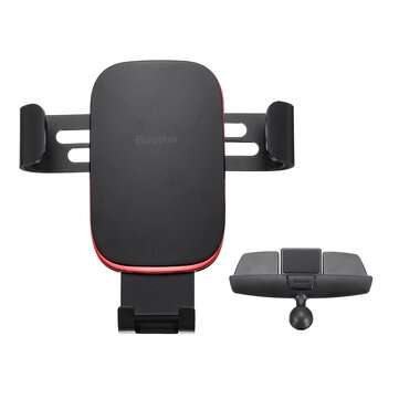 360 Adjustable Rotation Ball Anti-slip Car CD Slot Phone Holder (COLOR.: BLACK)