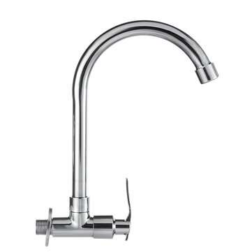 360 Degree Rotation Single Cold Faucet Brass Kitchen Sink Vertical Faucet
