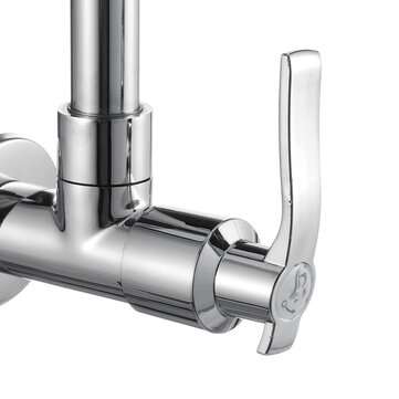 360 Degree Rotation Single Cold Faucet Brass Kitchen Sink Vertical Faucet