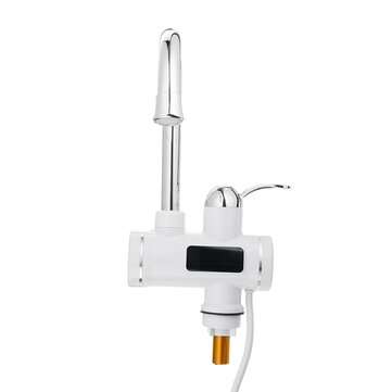 360 Electric Heater Faucet Tap Hot/Cold Water Bathroom Kitchen Fast Heater