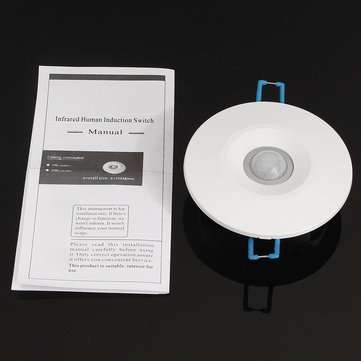 360 Infrared IR Ceiling Wall Recessed Motion Sensor Detector Auto Light Switch