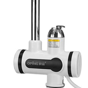 360 Electric Instant Faucet Tap Hot Water Heater LCD Display Kitchen Fast Heat Faucet