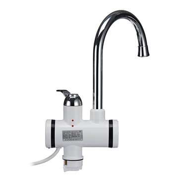 360 Electric Instant Faucet Tap Hot Water Heater LCD Display Kitchen Fast Heat Faucet