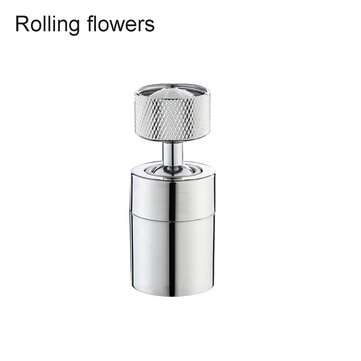 360 Rotate Universal Splash Filter Faucet Water Outlet Faucet Extender Silver (TYPE: 1)