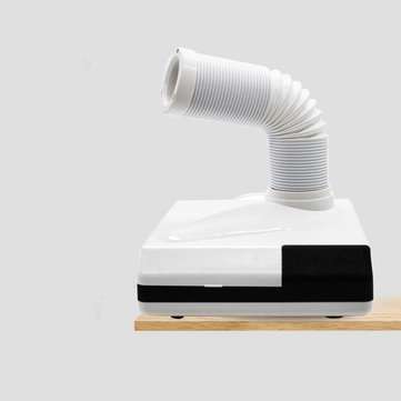 360 Rotation 60W Nail Art Dust Collector Suction Cleaner Manicure S... (PLUG& COLOR: WHITE&EUPLUG)