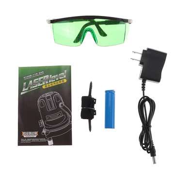 360 Rotary Green Light 2 Line Laser Level High Precision Automatic Measure Tool
