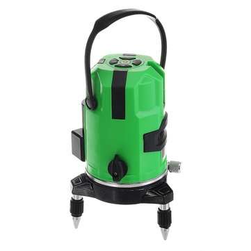 360 Rotary Green Light 2 Line Laser Level High Precision Automatic Measure Tool