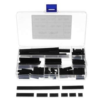 360pcs 4Pin-40Pin 2.54mm Pitch Straight Single Row PCB Board Female Pin Header Socket
