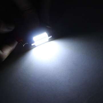 36MM 4014 12SMD Festoon Dome LED Light Interior Reading Bulb 12 ~24V DC Non-polar with Radiating Fun