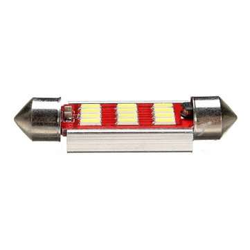 36MM 4014 12SMD Festoon Dome LED Light Interior Reading Bulb 12 ~24V DC Non-polar with Radiating Fun