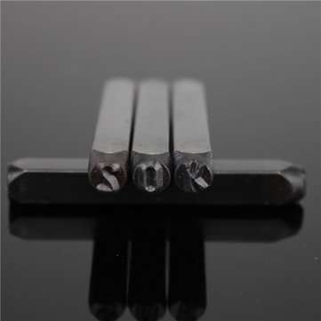 36pcs 3mm Steel Alphabet Stamping Pressing Kit Letter and Number Stamp Punch Set